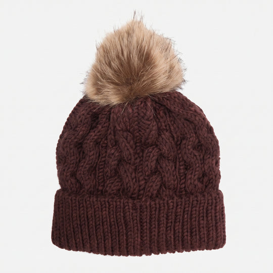 Barbour PENSHAW BEANIE Womens Beanie Fig