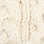 Barbour PENSHAW Womens Pom-Pom Beanie Blush Pink cable-knit structure detail view.