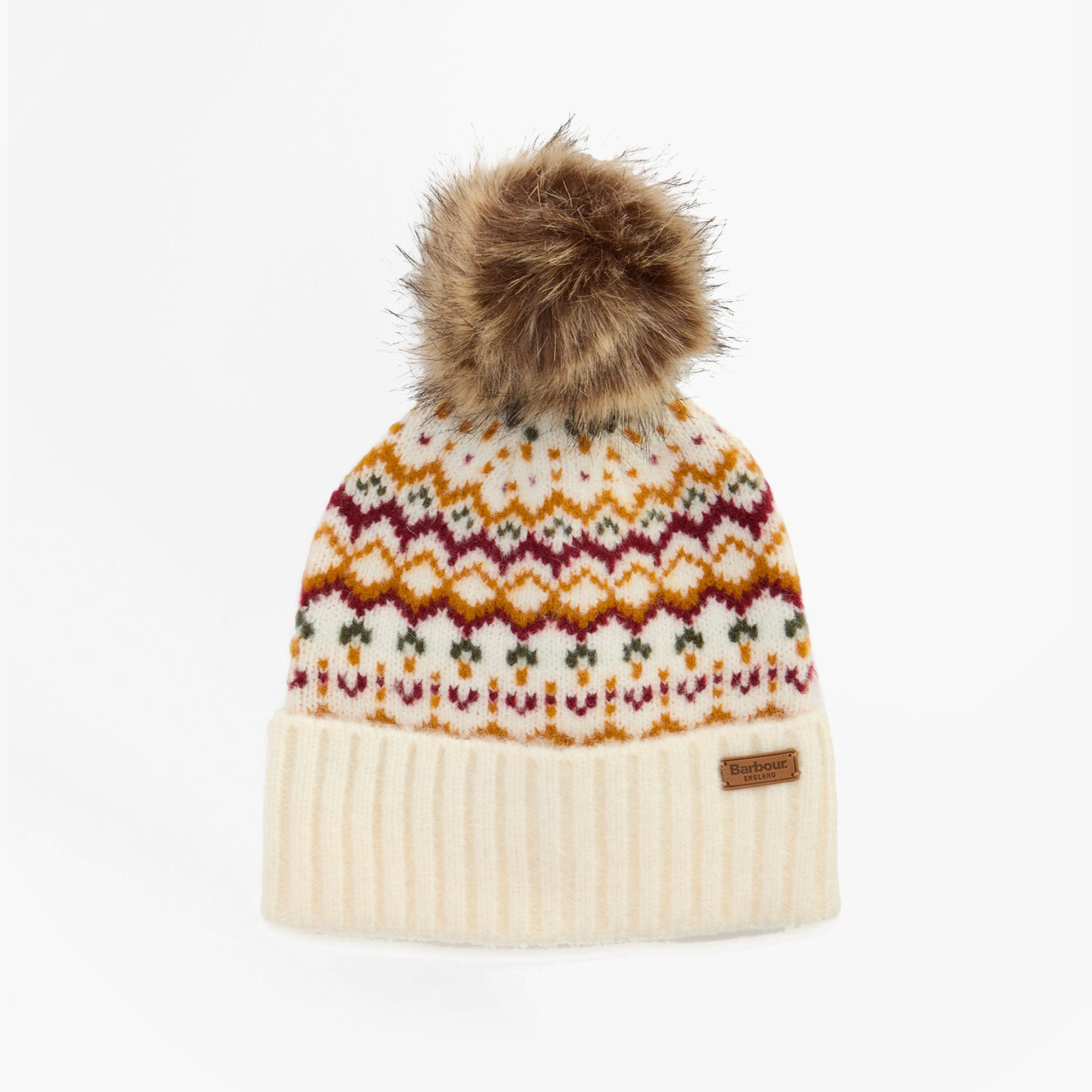 Barbour KINGSFORD FAIR ISLE Womens Beanie Cloud