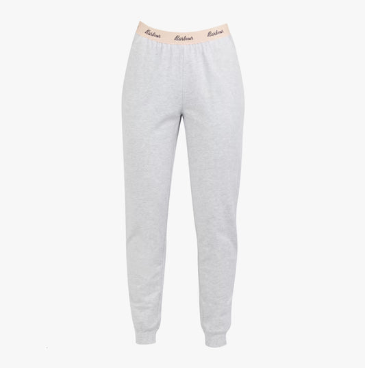 Barbour LOTTIE Womens Cotton Lounge Trousers Light Grey Marl
