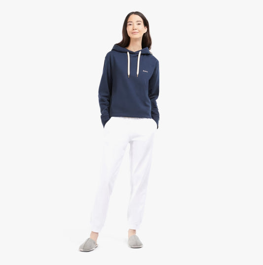 Barbour LOTTIE Womens Cotton Lounge Hoodie Navy