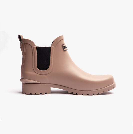 Barbour WILTON Womens Chelsea Wellington Boots Light Trench