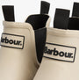 Barbour NIMBUS Womens Chelsea Wellies Salt/Dusky Green detail view showcasing elasticated side panels and brand logo.