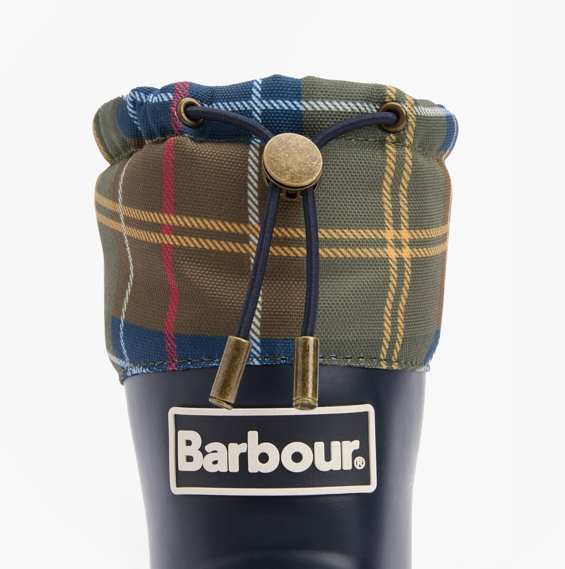 Barbour MOWBRAY Womens Mid Wellies Navy/Classic Tartan