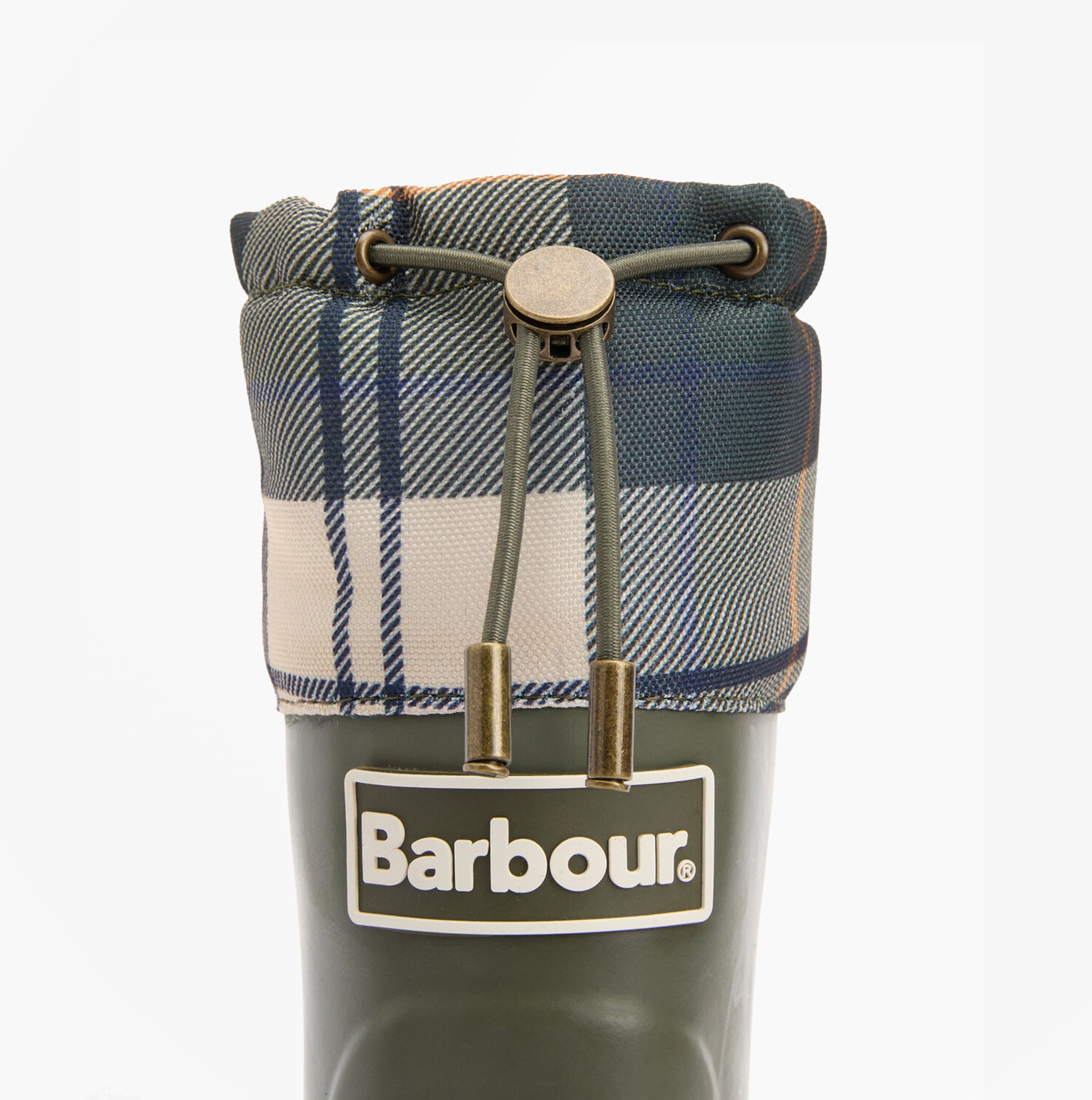 Barbour MOWBRAY Womens Mid Wellies Olive/Ancient Tartan