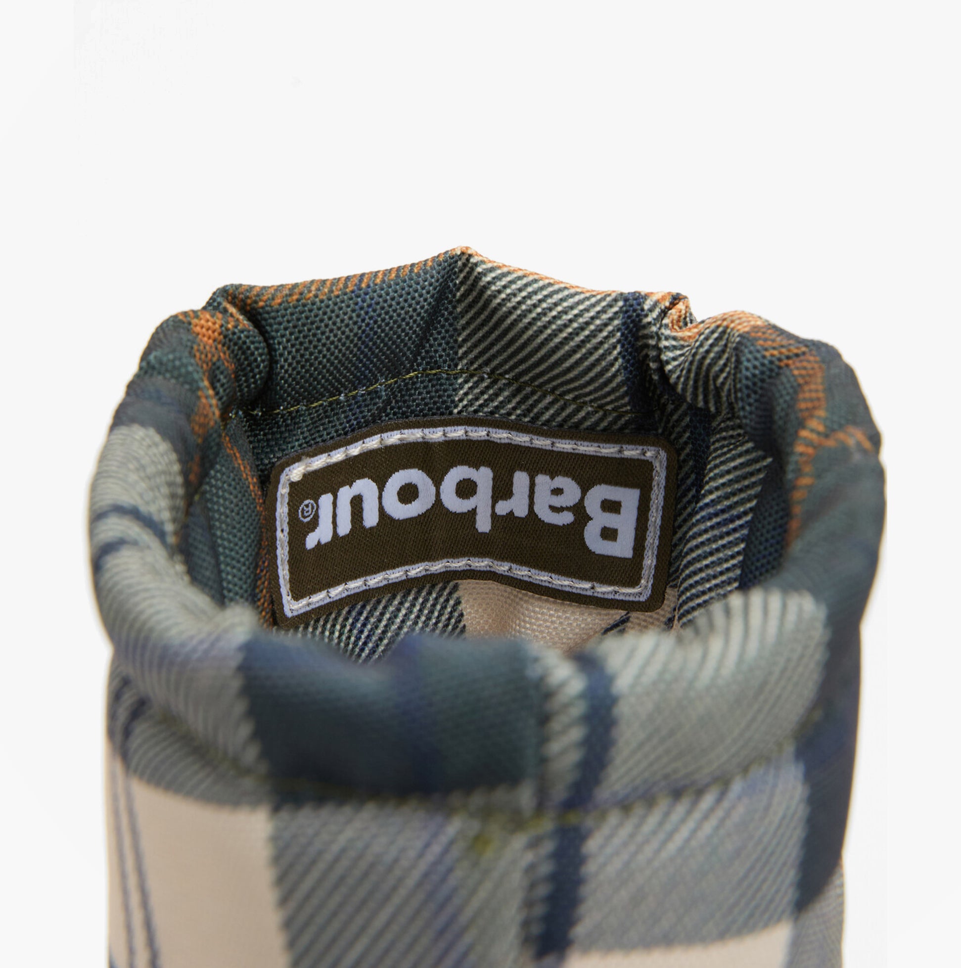 Barbour MOWBRAY Womens Mid Wellies Olive/Ancient Tartan