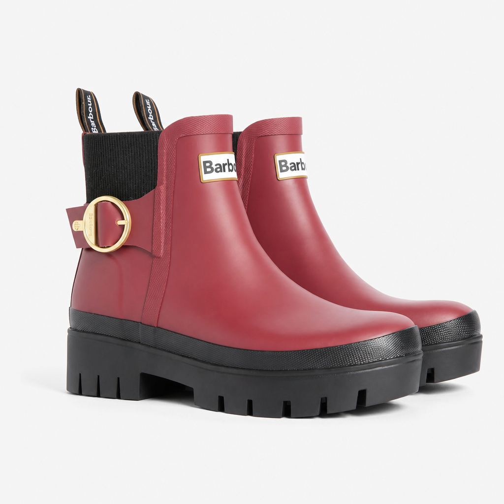 Barbour HEPBURN ANKLE Womens Wellingtons Cranberry Red