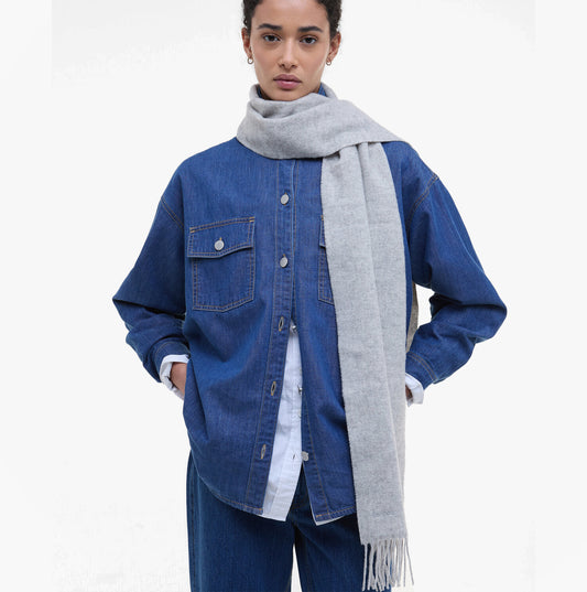 Barbour Barbour LAMBSWOOL WOVEN Womens Winter Light Grey Melange
