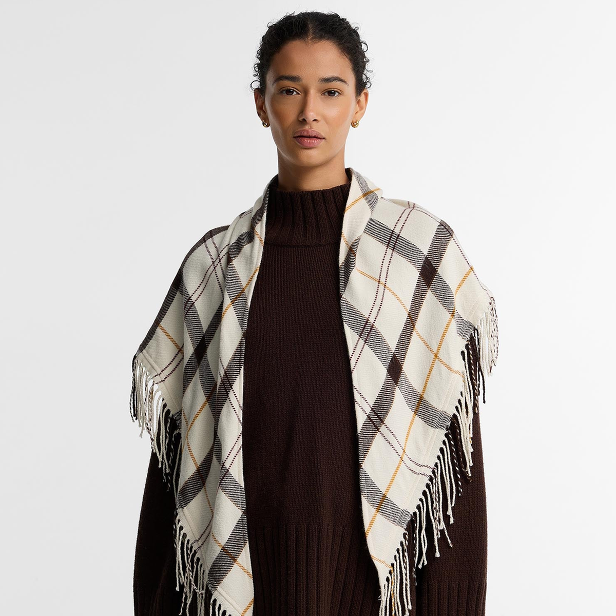 Barbour KIRKLEES TARTAN Womens Other Ecru Muted Tartan