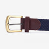 Barbour STRETCH WEBBING Mens Leather Belt Navy