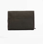 Barbour WAXED HANGING Mens Washbag Olive/Beacon front view showing the stylish and practical design of the wash bag.