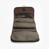 Barbour WAXED HANGING Mens Washbag Olive/Beacon