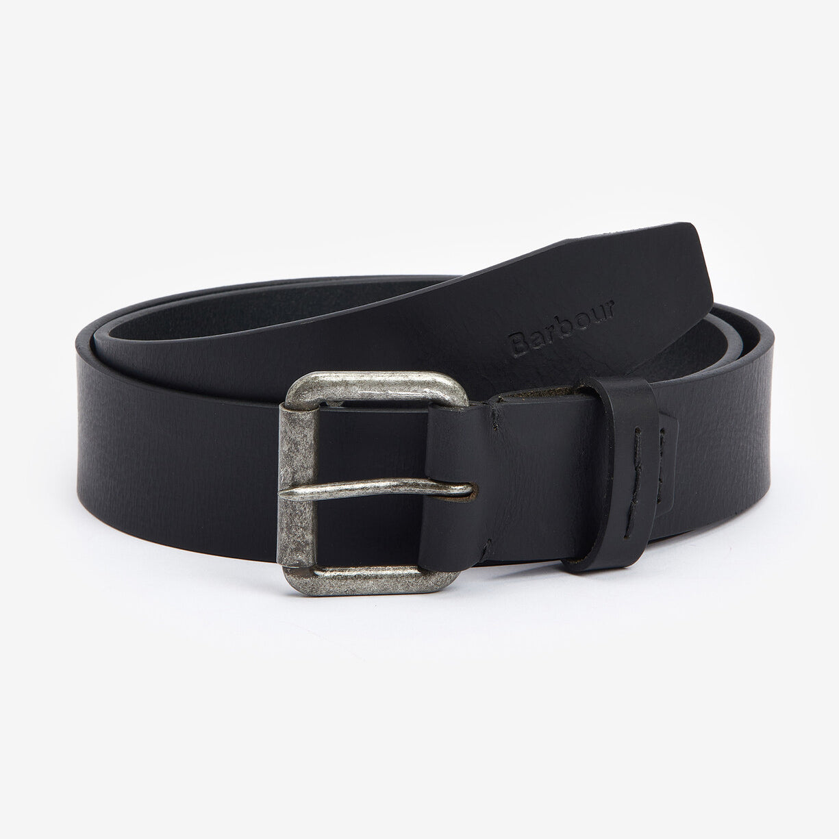 Barbour GLEN Mens Leather Belt Black