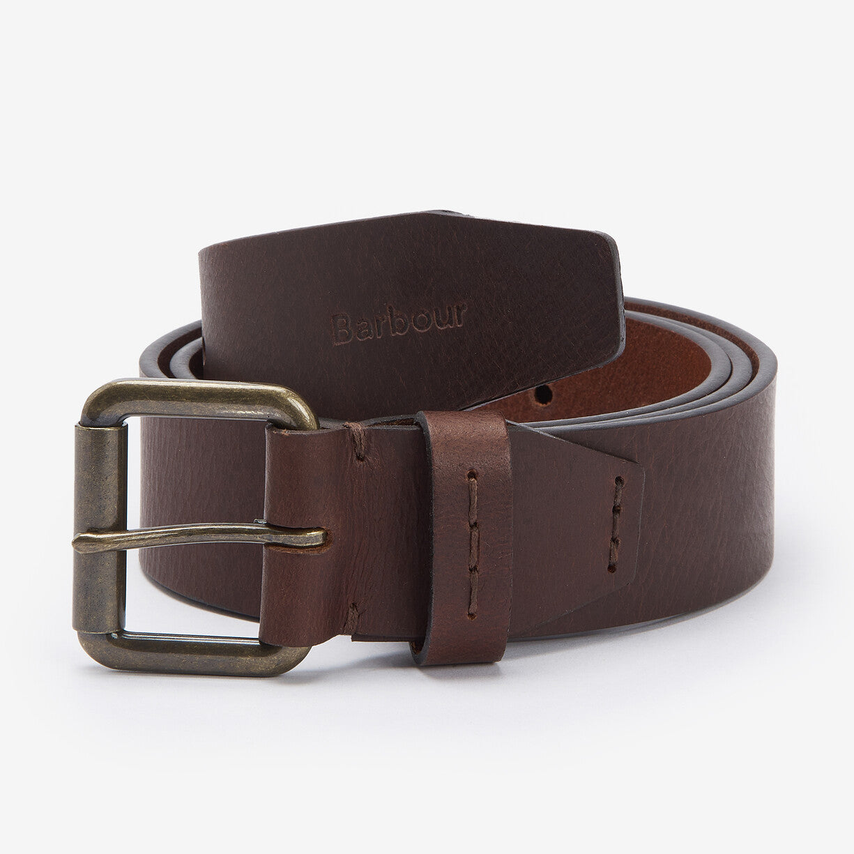 Barbour GLEN Mens Leather Belt Brown