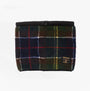 Barbour FIELD FLEECE TARTAN SNOOD Mens Classic Tartan front view, showcasing colorful plaid design and soft fleece material.