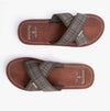 Barbour TARTAN Mens Cross-Strap Sandals Olive Tartan