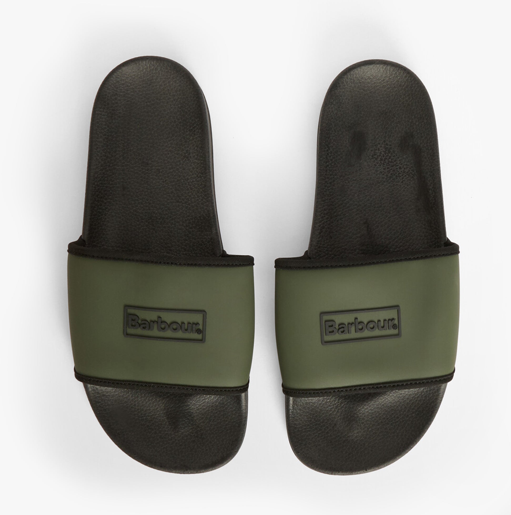 Barbour CRESSWELL Mens Sliders Uniform Green