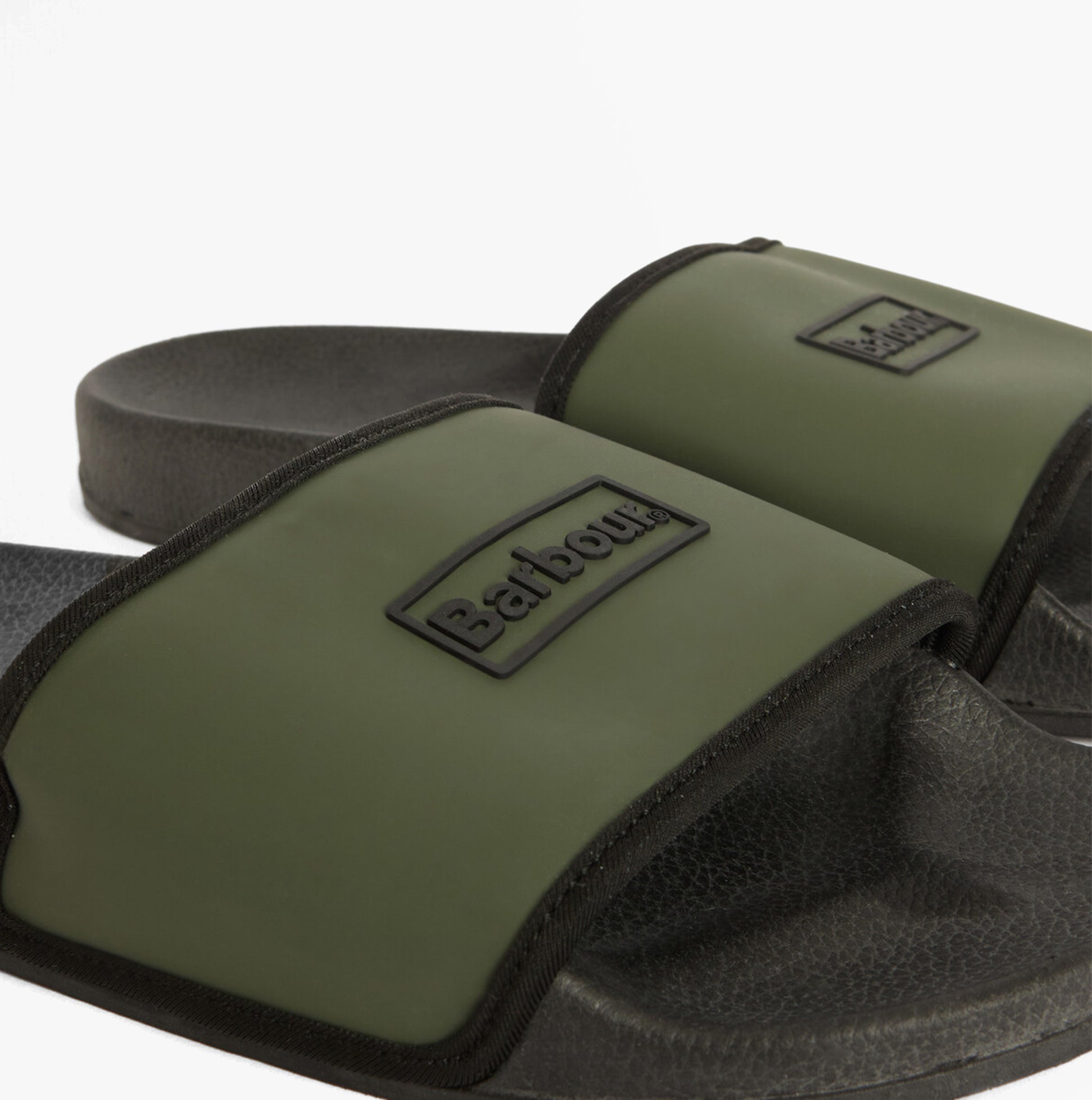 Barbour CRESSWELL Mens Sliders Uniform Green
