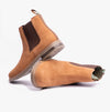 Barbour FARSLEY Mens Chelsea Boots Fawn Suede
