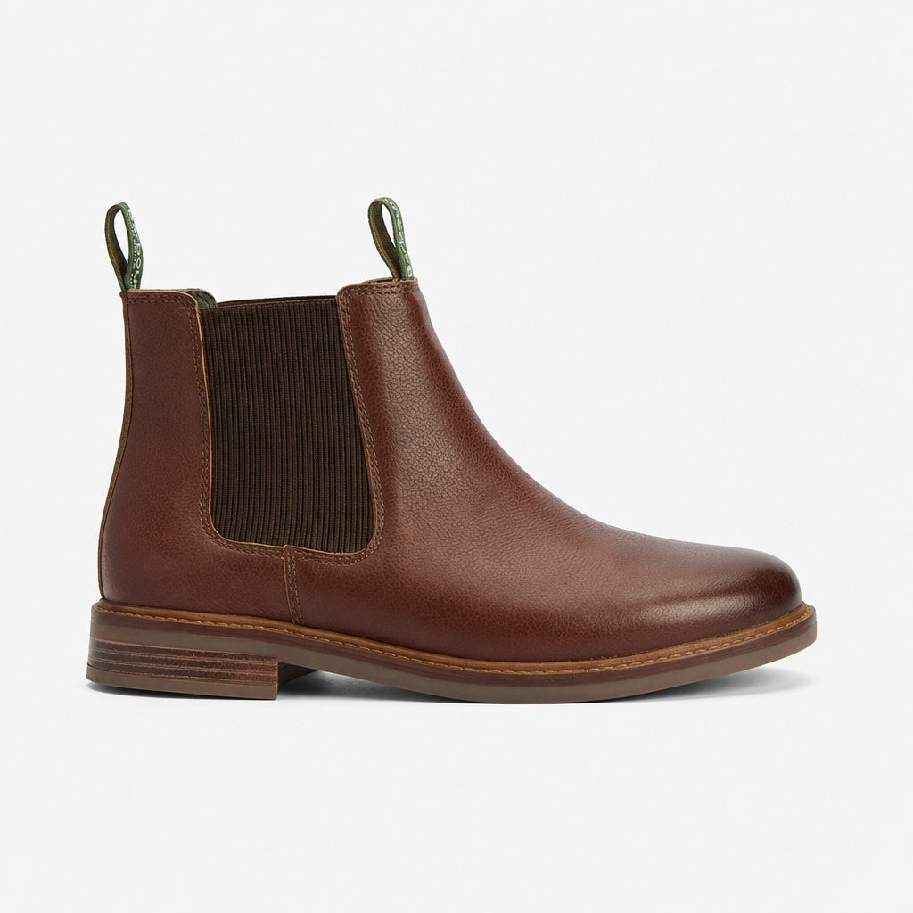 Barbour FARSLEY Mens Chelsea Boots Teak