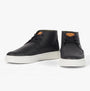 Barbour MASON Mens Chukka Boots Black side view with lace-up closure and flat heel