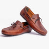 Barbour JENSON Mens Boat Shoes Cognac