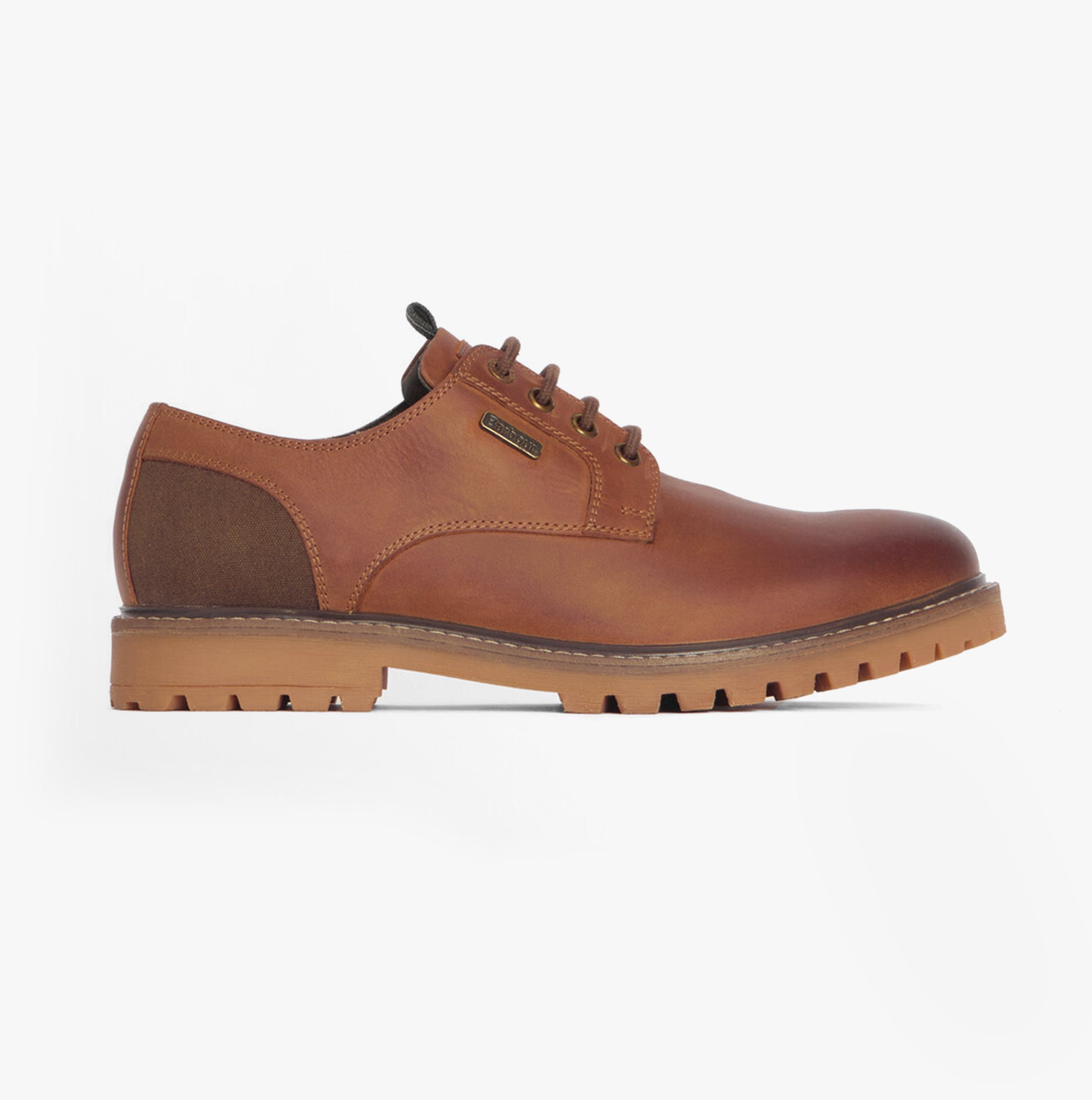 Barbour SANDSTONE Mens Derby Shoes Cognac