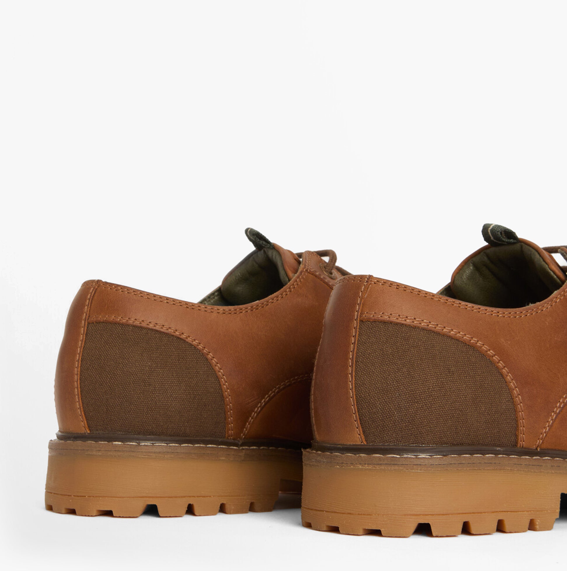 Barbour SANDSTONE Mens Derby Shoes Cognac