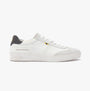 Barbour FELIX Mens Trainers Off White side view leather casual shoes with round toe and lace-up closure.
