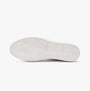 Barbour FELIX Mens Trainers Off White sole view, featuring rubber and textured herringbone pattern.