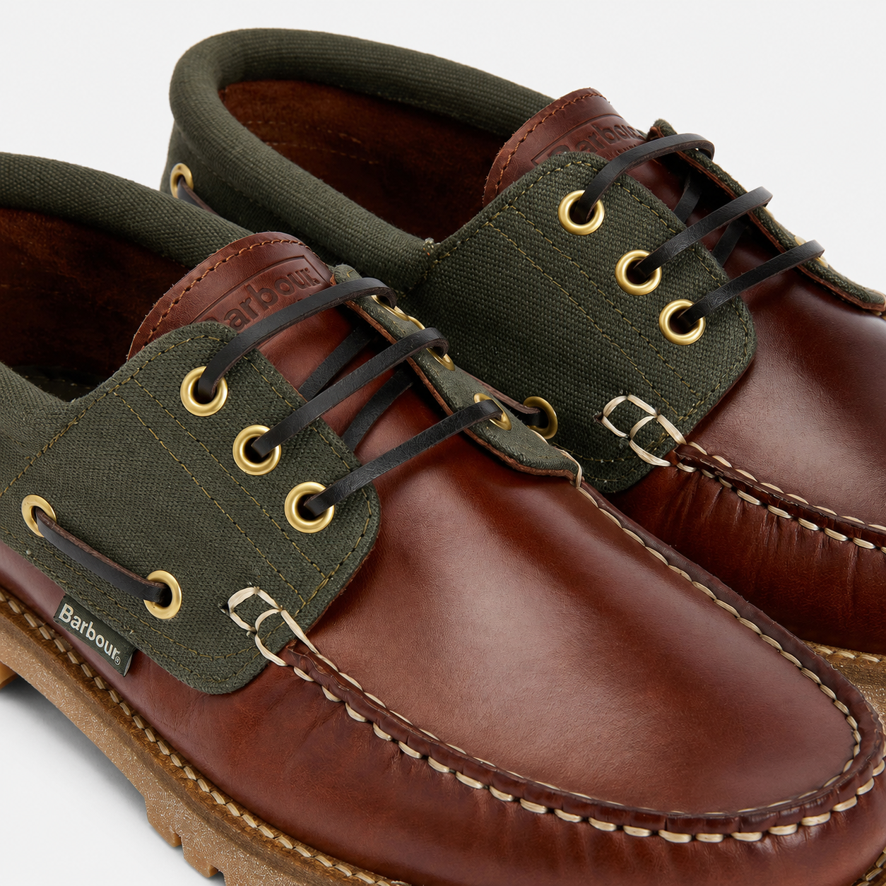 Barbour DECK BOAT Mens Boat & Deck Shoes Mahogany