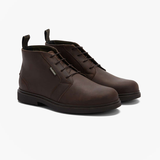 Barbour MEAYS Mens Chukka Boots Dark Brown