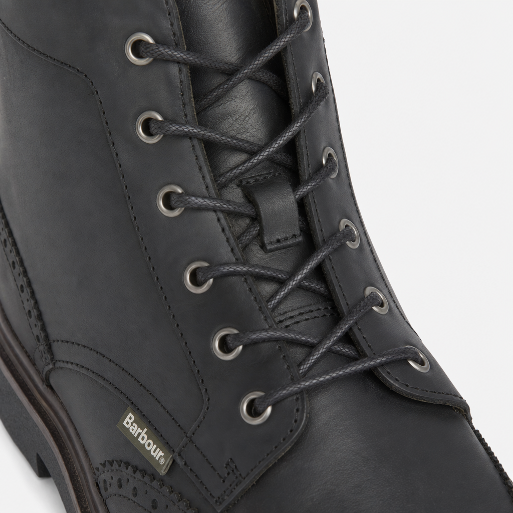 Barbour BARMOOR BROGUE Mens Ankle Boots Black