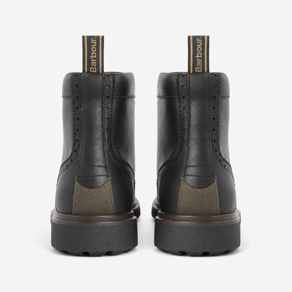 Barbour BARMOOR BROGUE Mens Ankle Boots Black
