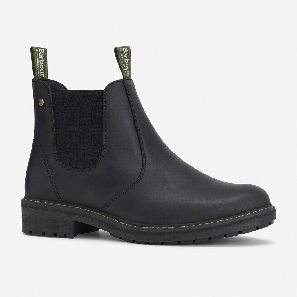 Barbour EMBLETON Mens Chelsea Boots Black