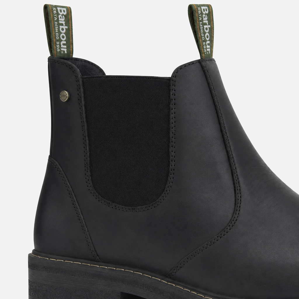 Barbour EMBLETON Mens Chelsea Boots Black