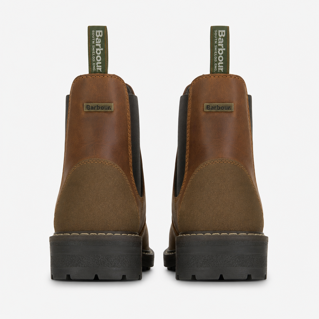 Barbour EMBLETON Mens Chelsea Boots Teak