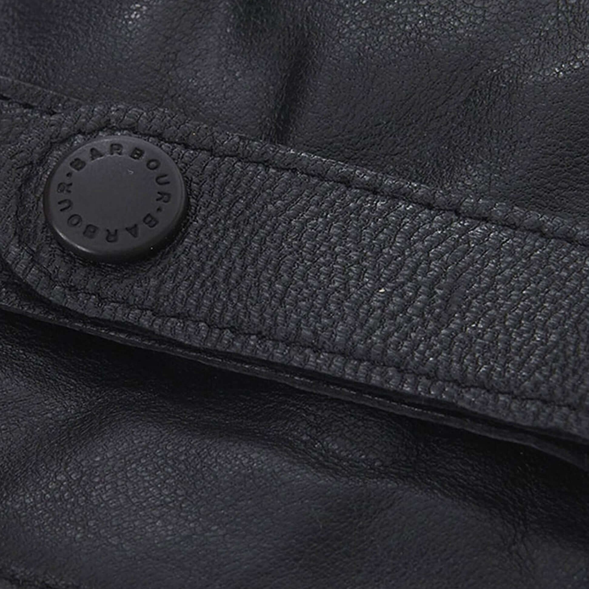 Barbour BURNISHED LEATHER THINSULATE Mens Gloves Black