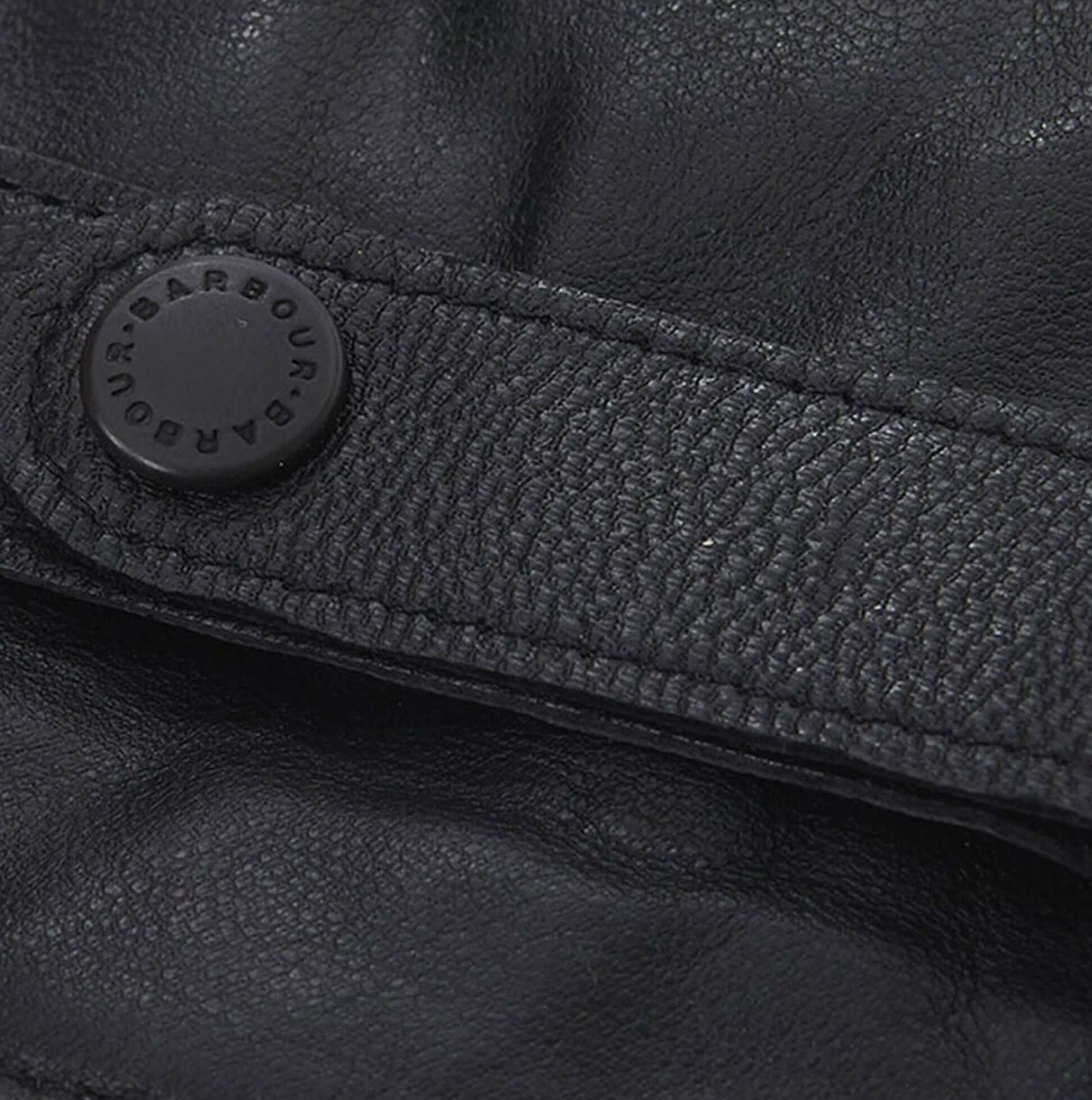 Barbour BURNISHED LEATHER THINSULATE Mens Gloves Black