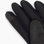 Barbour OVERDALE WATERPROOF GLOVE Mens Black detail view showing touch screen compatible and non-slip palm.