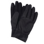 Barbour OVERDALE WATERPROOF GLOVE Mens Black front view showcasing touch screen compatible design and non-slip palms.