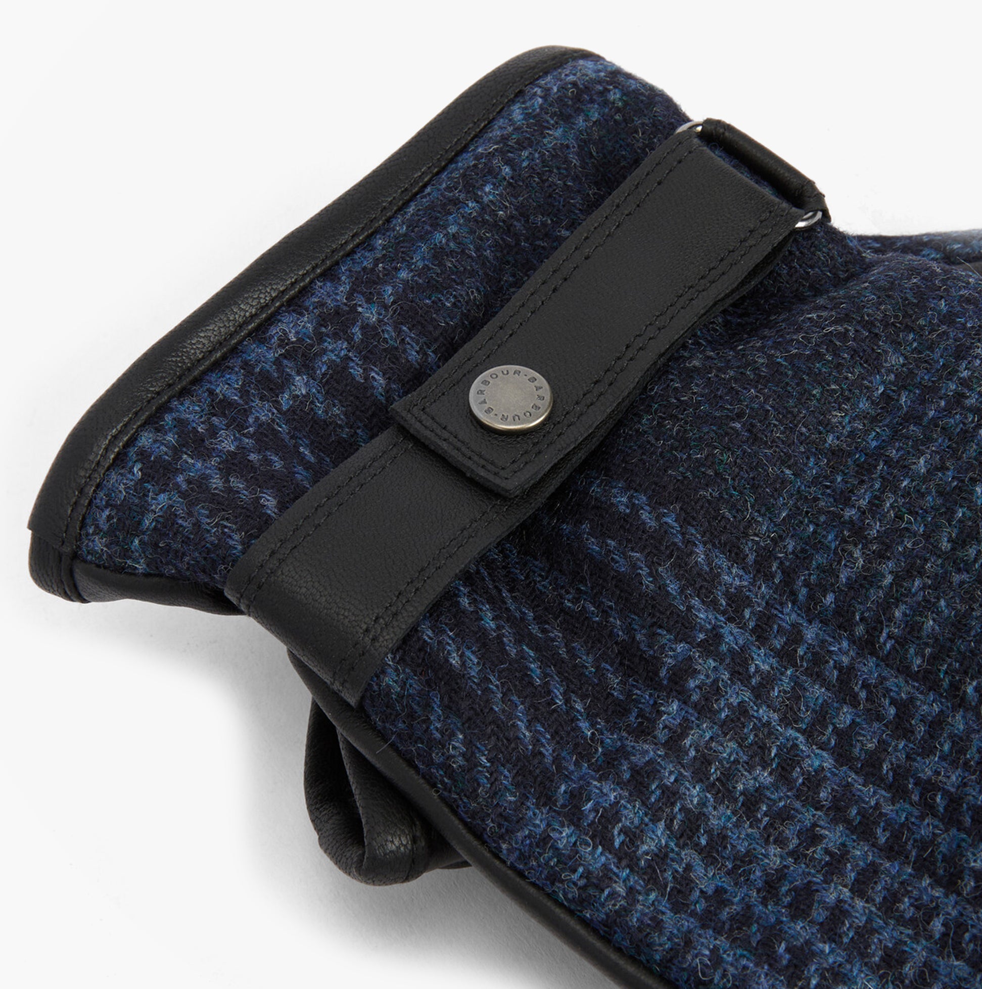 Barbour DEVERON TWEED WATERPROOF Mens Gloves Navy