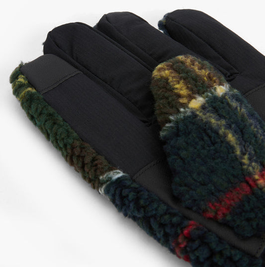 Barbour Field Tartan Mens Fleece Gloves Classic Tartan