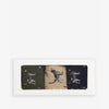 Barbour POINTER DOG SOCKS Mens Gift Box Forest Mist