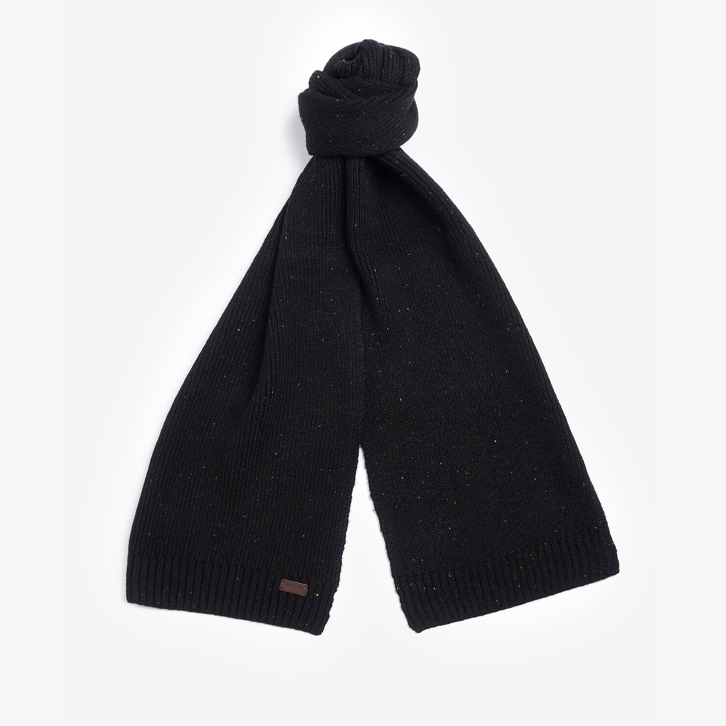 Barbour CARLTON FLECK BEANIE & SCARF Gift Set Mens Black