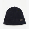 Barbour CARLTON FLECK BEANIE & SCARF Gift Set Mens Navy