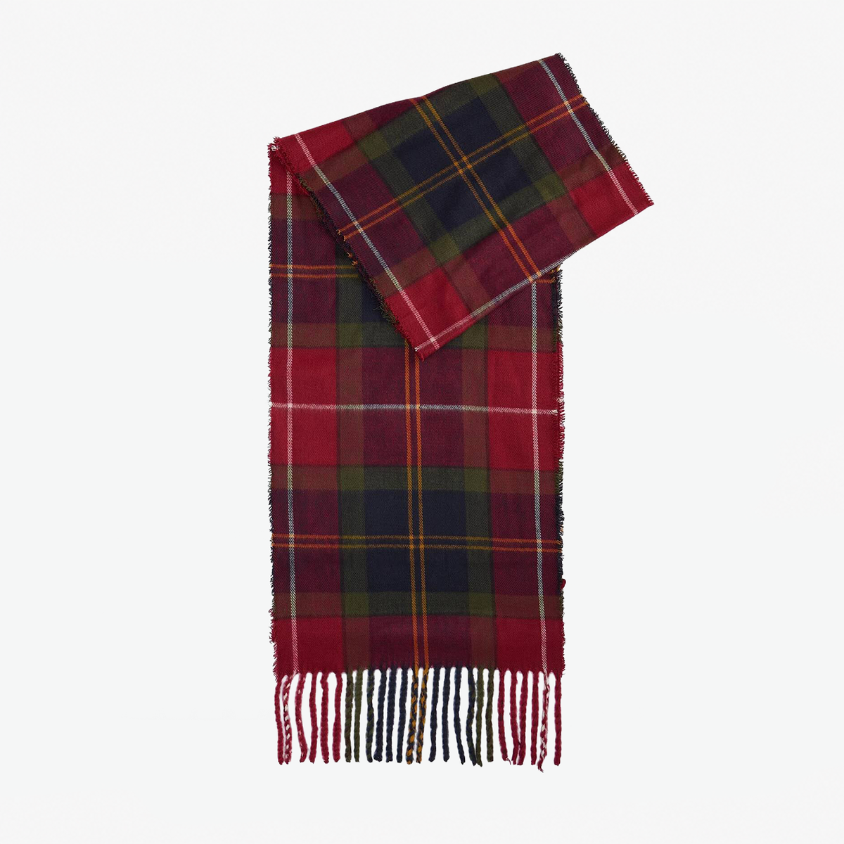 Barbour SWINTON BEANIE & GALINGALE SCARF GIFT SET Mens Beanie Winterberry Tartan