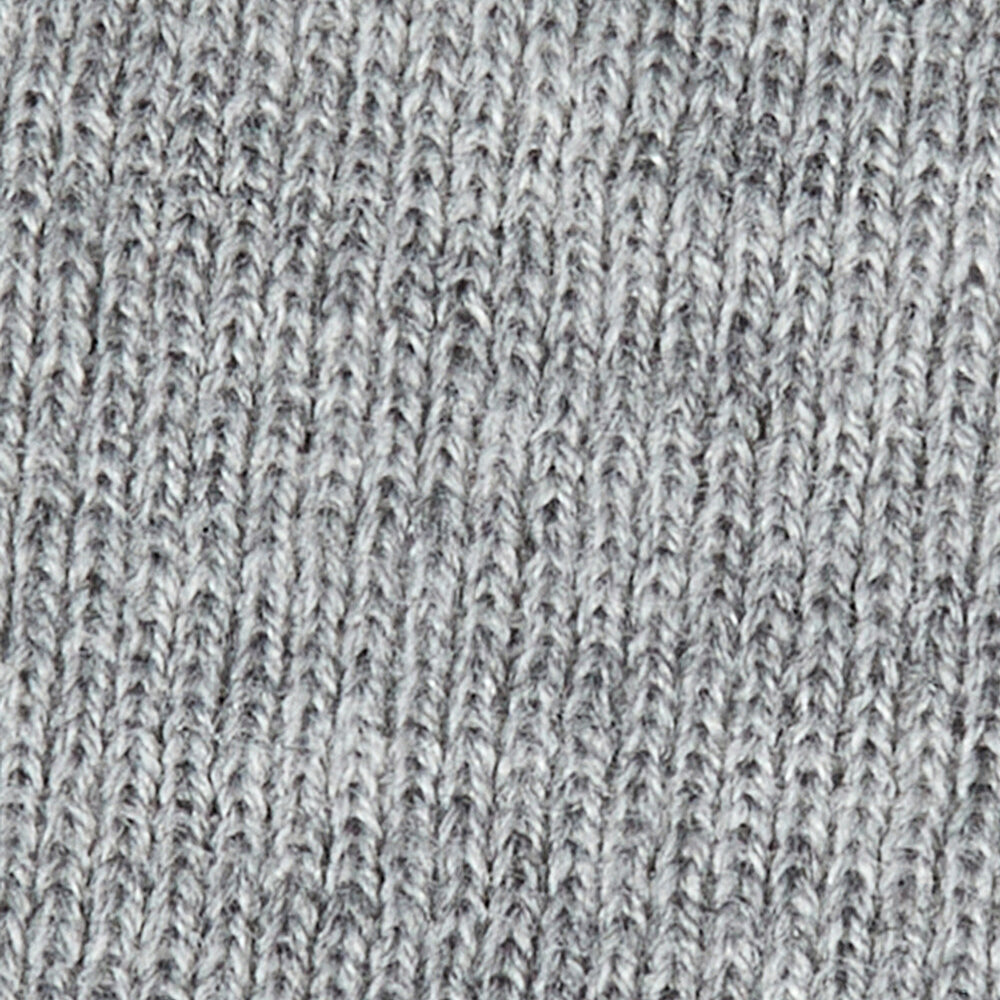 Barbour HEALEY Mens Beanie Light Grey Marl detail view of knitted texture