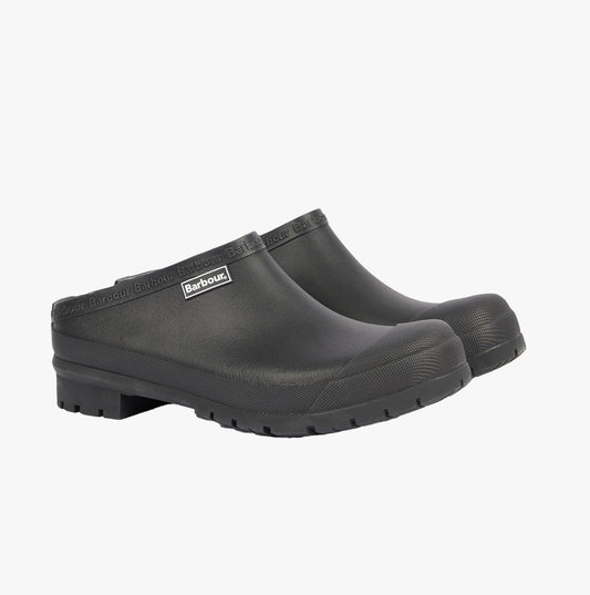 Barbour QUINN Mens Clogs Black