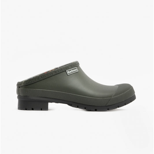 Barbour QUINN Mens Clogs Olive